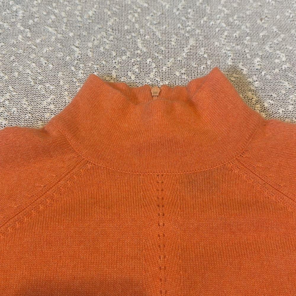 DON RAKOW Cashmere Sweater LARGE Peach - Picture 5 of 10